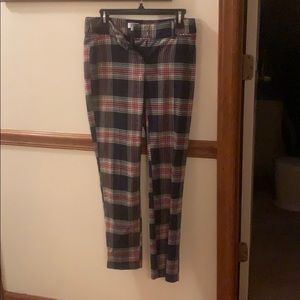 Crown & Ivy, size 2, plaid pants